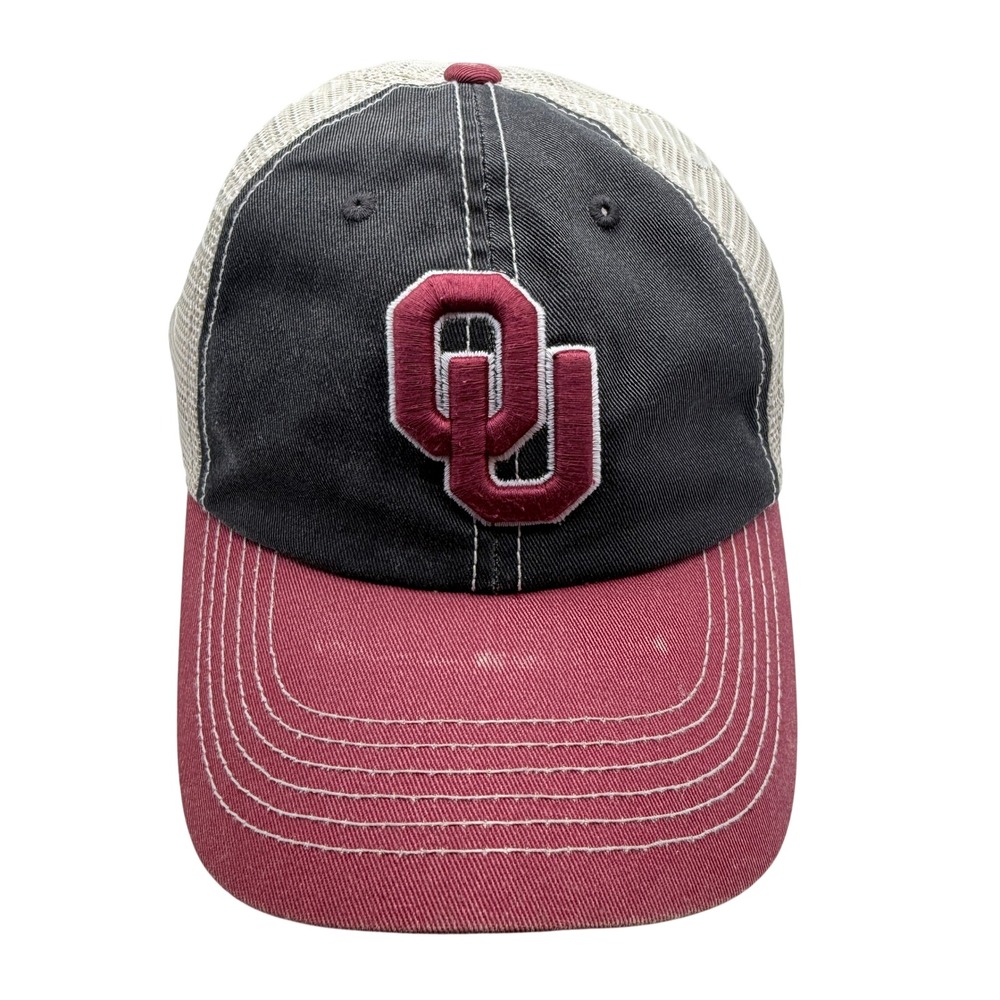 Top‎ of the World Oklahoma Sooners Hat Mens OSFM Snapback Trucker Mesh Crimson